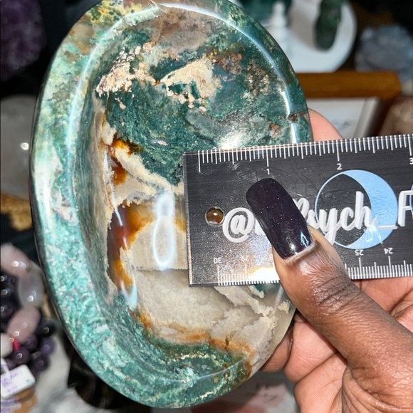 Moss Agate Bowl Medium - Picture 9 of 9